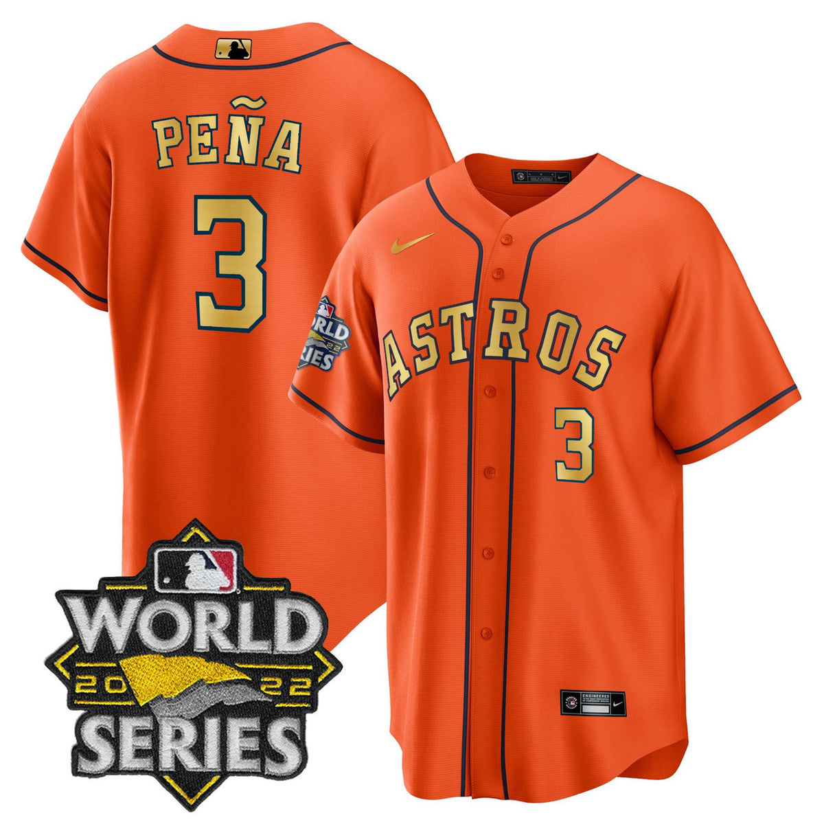 Houston Astros 2023 World Series Limited Jersey - Orange Gold