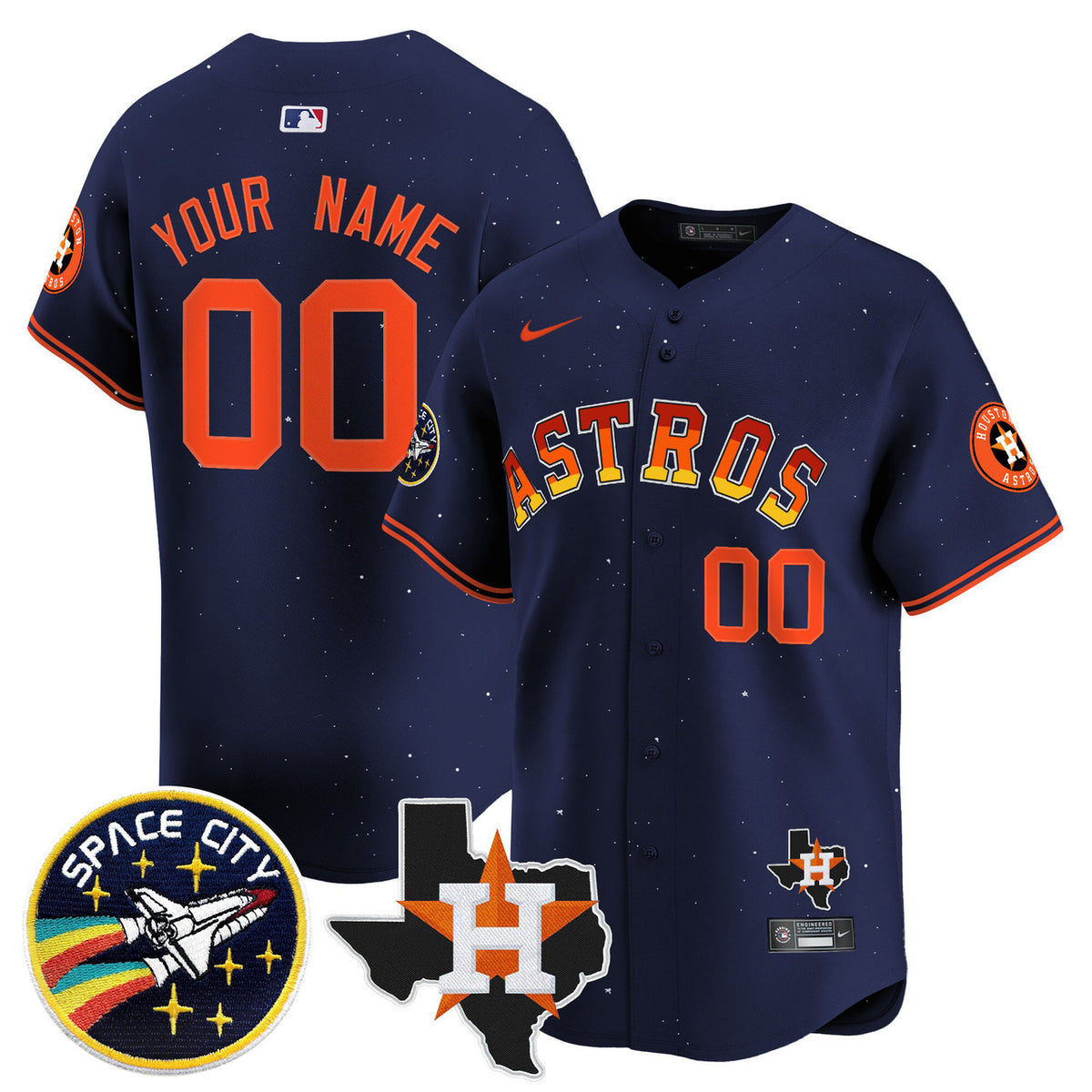 Houston Astros 2024 'Rainbow Guts' Vapor Premier Limited Custom Jersey