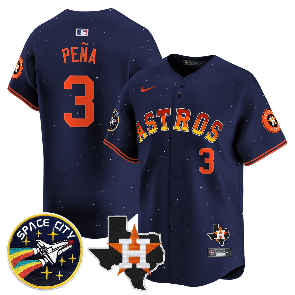 Houston Astros 2024 'Rainbow Guts' Vapor Premier Limited Jersey