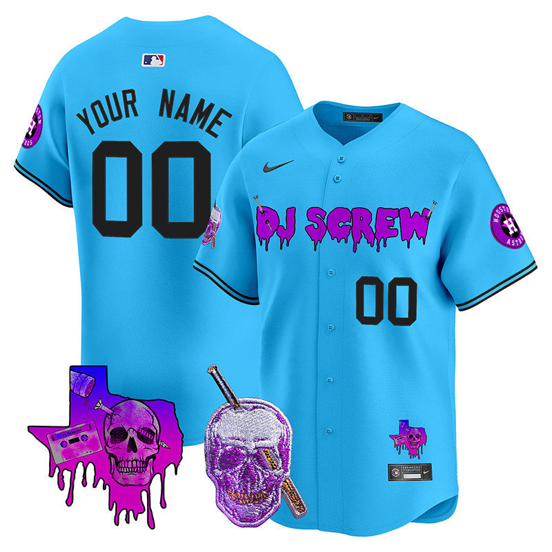 Dj Screw V Houston Astros Apor Premier Limited Custom Jersey