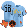 Houston Astros Love Street Peace Sign Patch Vapor Premier Limited V3 Custom Jersey