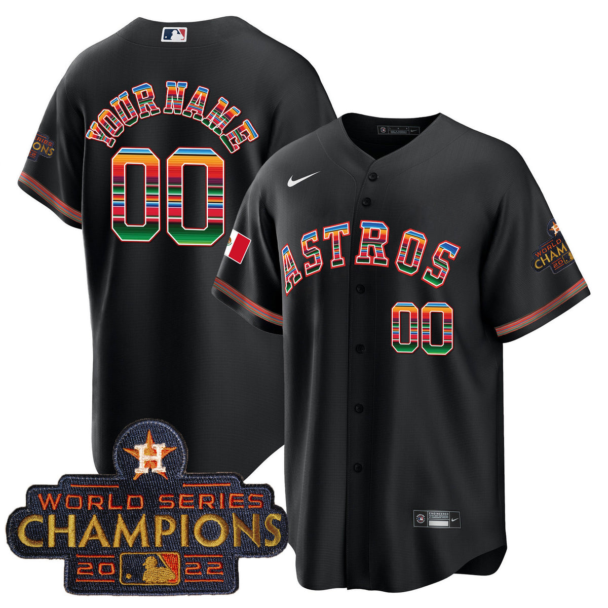 Houston Astros Mexico Cool Base Limited Custom Jersey