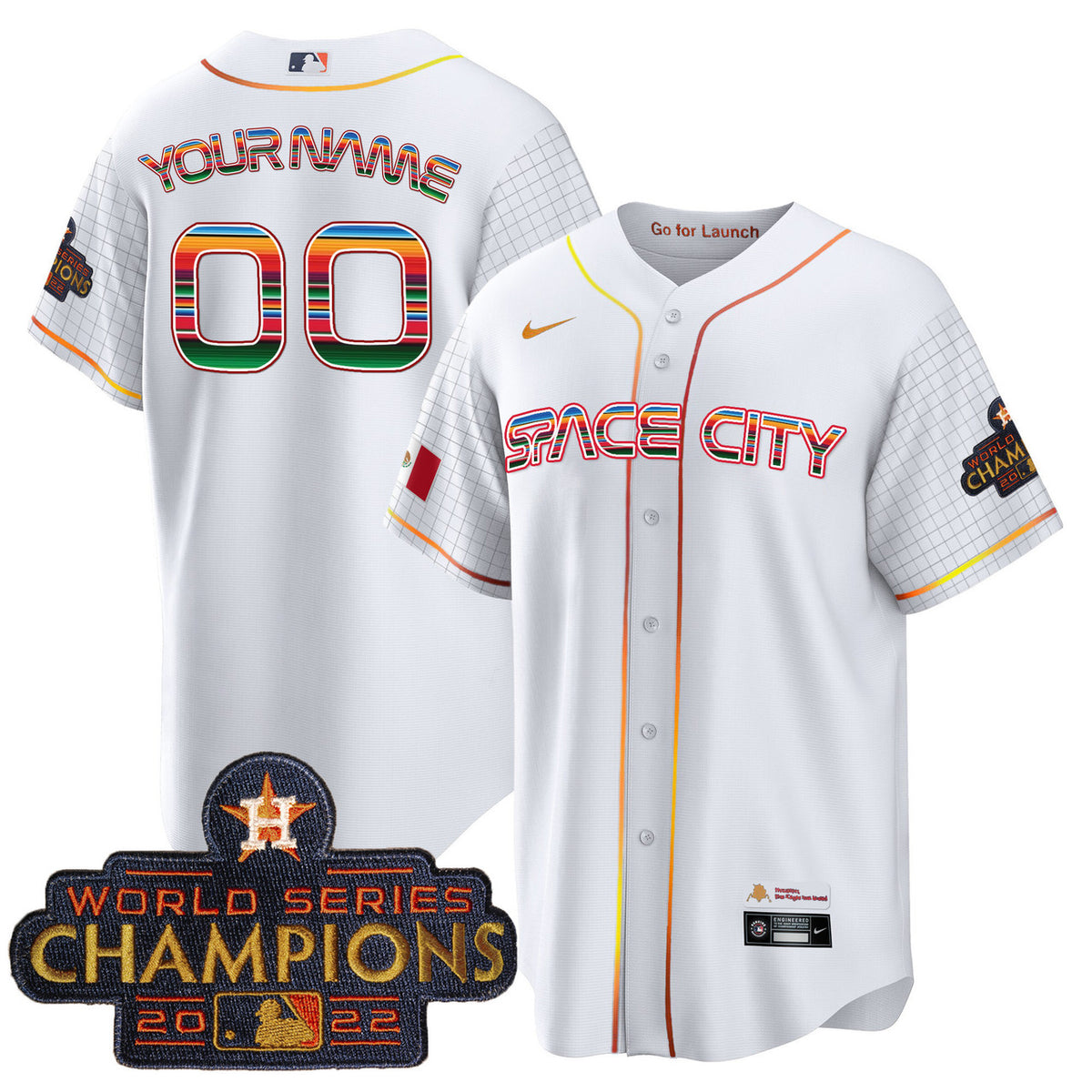 Houston Astros Space City Mexico Limited Cool Base Custom Jersey