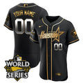 Black Gold #1 Houston Astros World Series Special Limited Custom Jersey