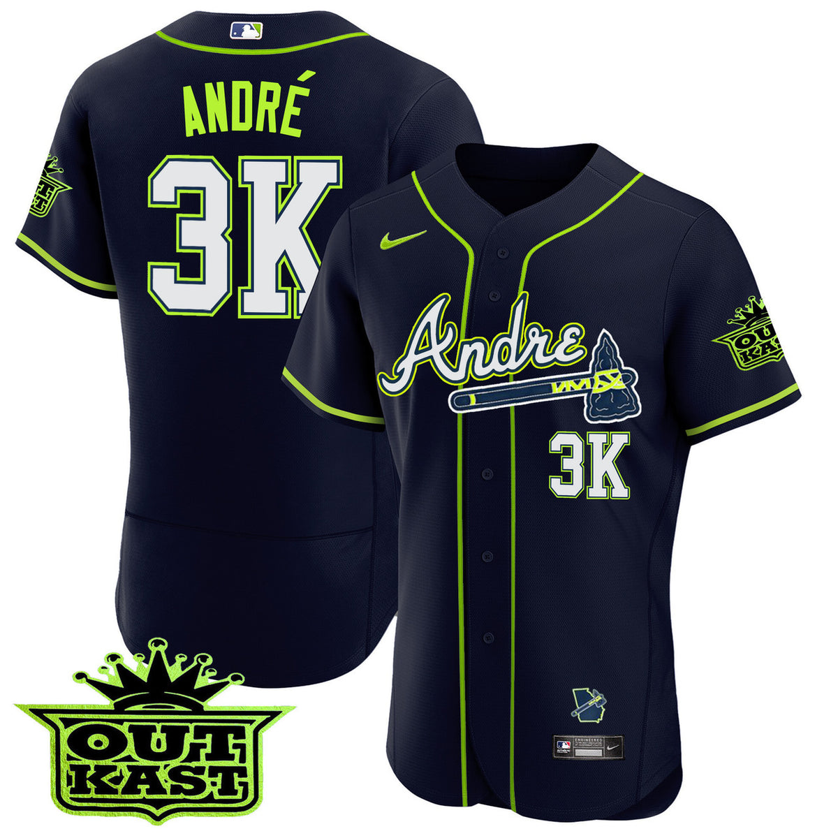 Andre Flex Atlanta Braves Base Limited Jersey