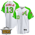 Atlanta Braves 2023 Atliens City Connect Bright Limited Cool Base Jersey - Green