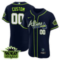 Atlanta Braves Atliens Atl Patch Limited Flex Base Custom Jersey