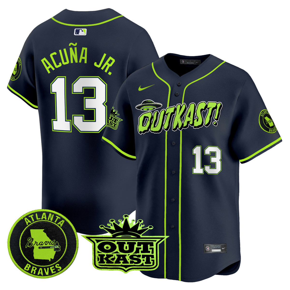 Atlanta Braves Atliens Vapor Premier V3 Limited Jersey