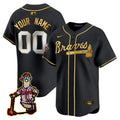 Atlanta Braves Blooper Patch Vapor Premier Limited Custom Jersey