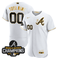 Atlanta Braves Champions City Connect Limited Custom Jersey - Gold