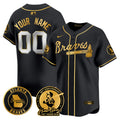 Hank Aaron #44 Atlanta Braves 715Th Home Run Patch Vapor Premier Limited Custom Jersey
