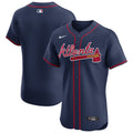 Atlanta Braves Nike Alternate Elite Jersey - Navy