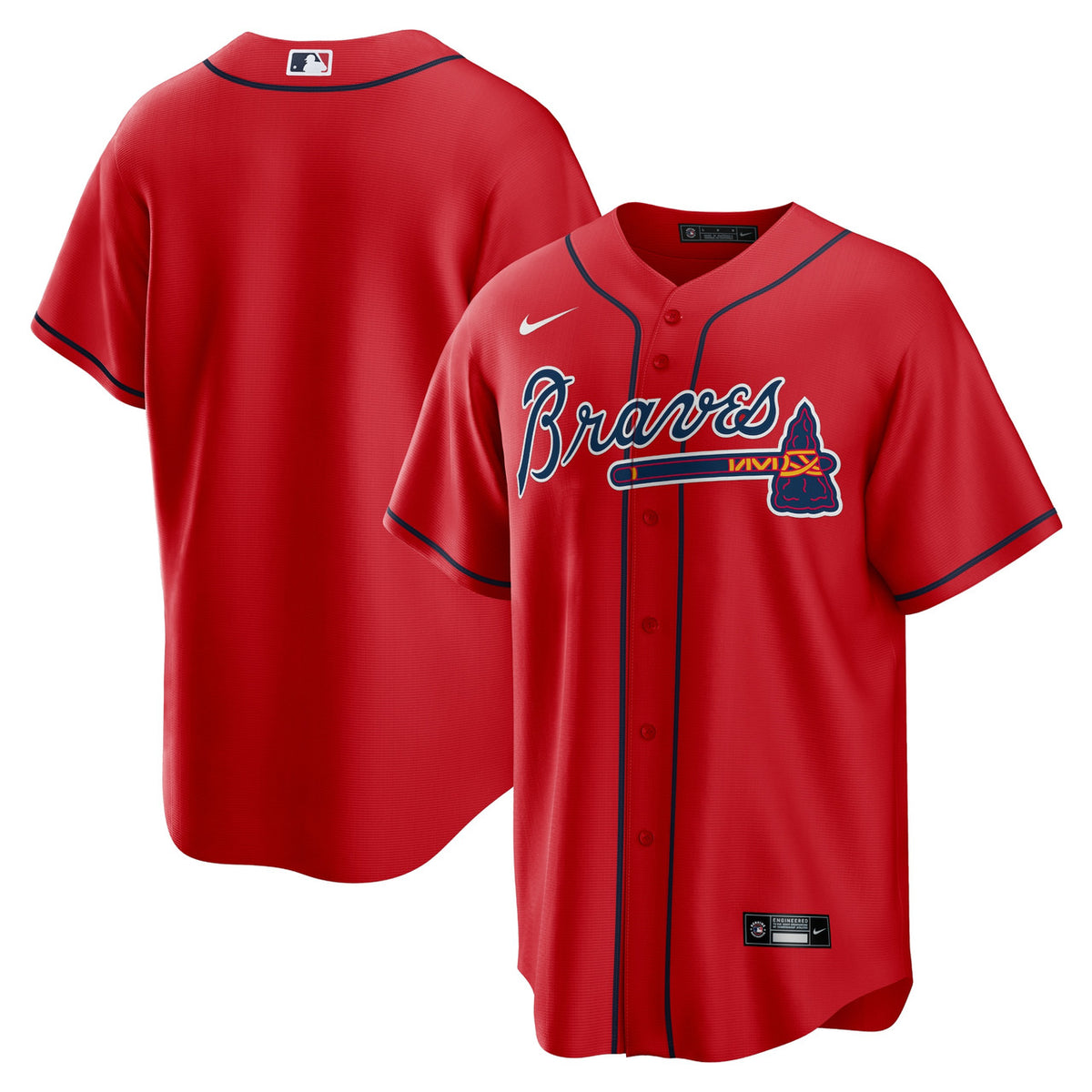 Atlanta Braves Nike Alternate Limited Team Jersey - Red
