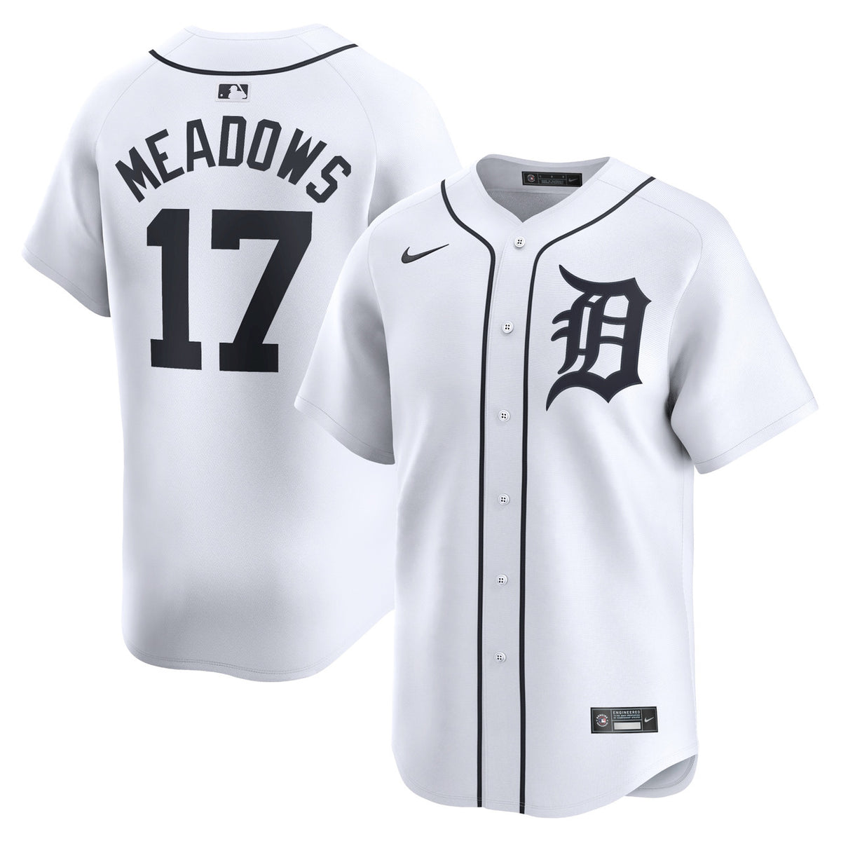 Austin Meadows #17 Detroit Tigers Nike Home Limited Player Jersey - White