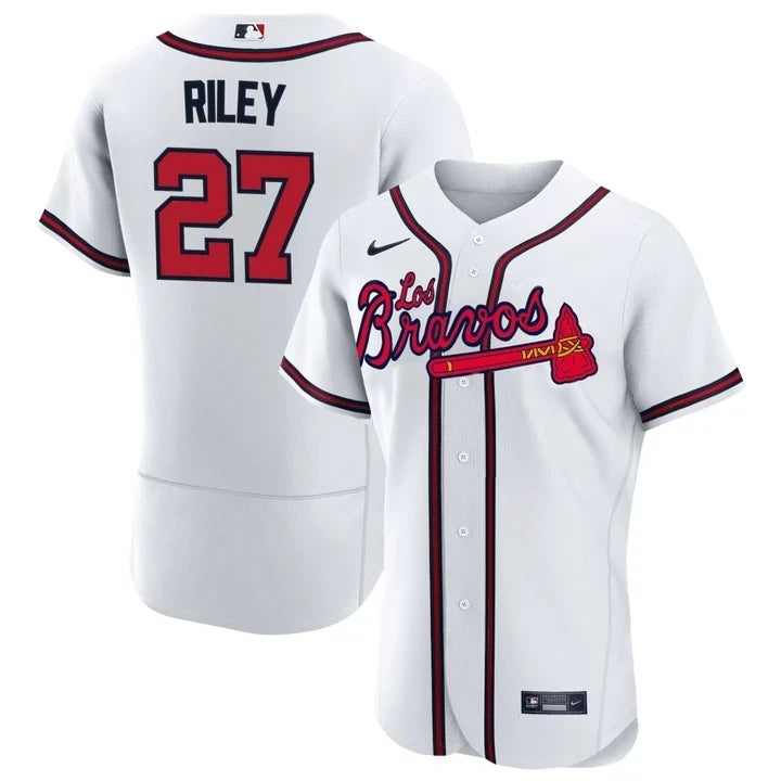 Austin Riley #27 Atlanta Braves Los Bravos Limited Jersey - White