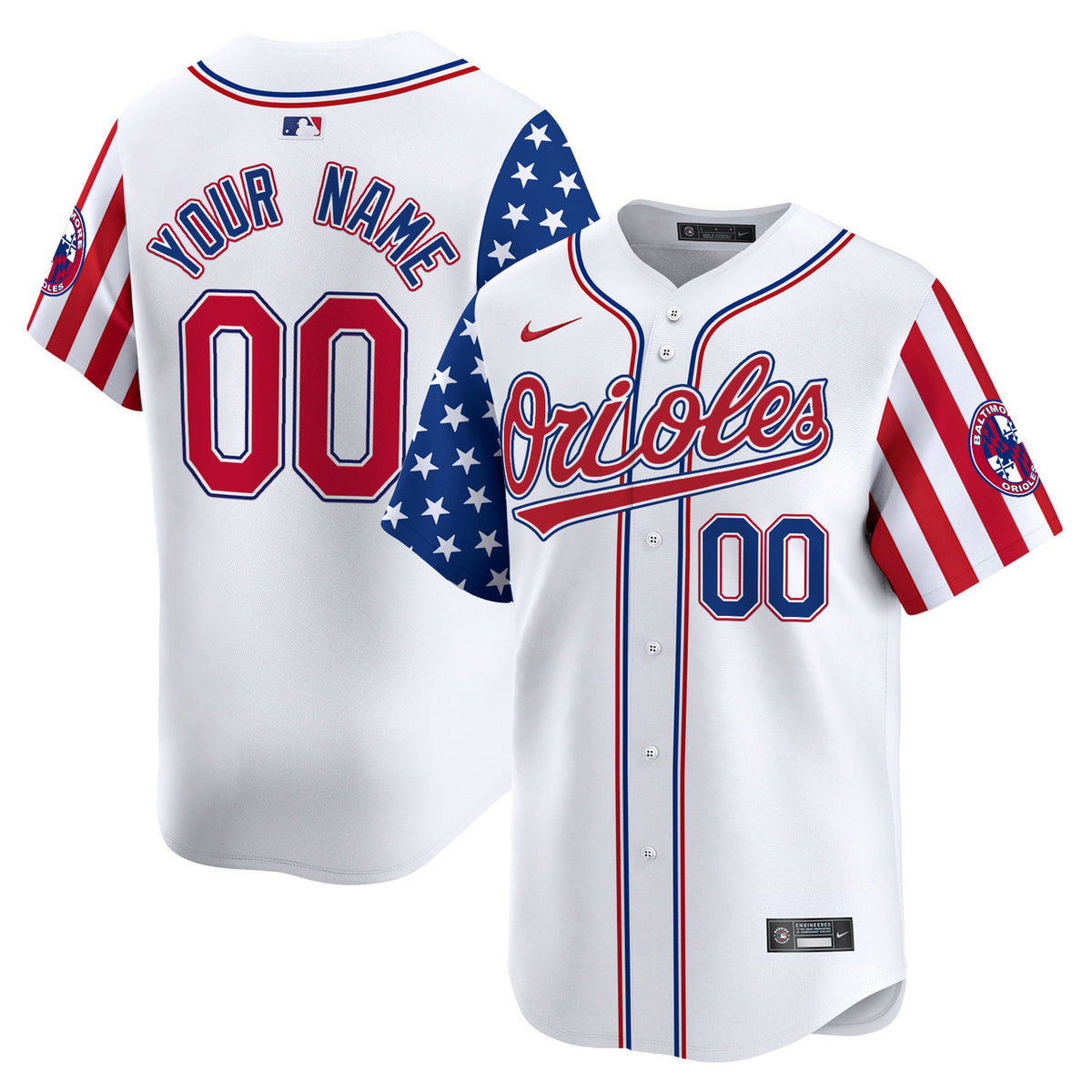Independence Day V Baltimore Orioles 2025 Apor Premier Limited Custom Jersey