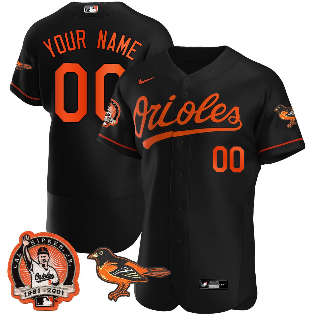 Baltimore Orioles Limited Custom Jersey - Black