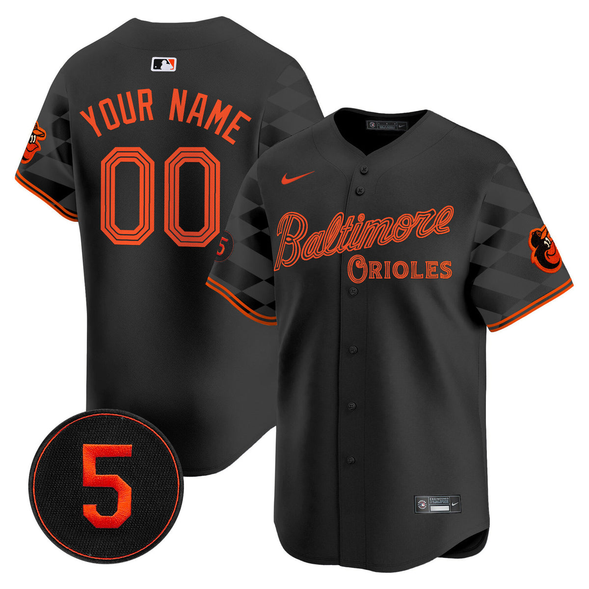 Baltimore Orioles City Light Vapor Premier Limited Custom Jersey