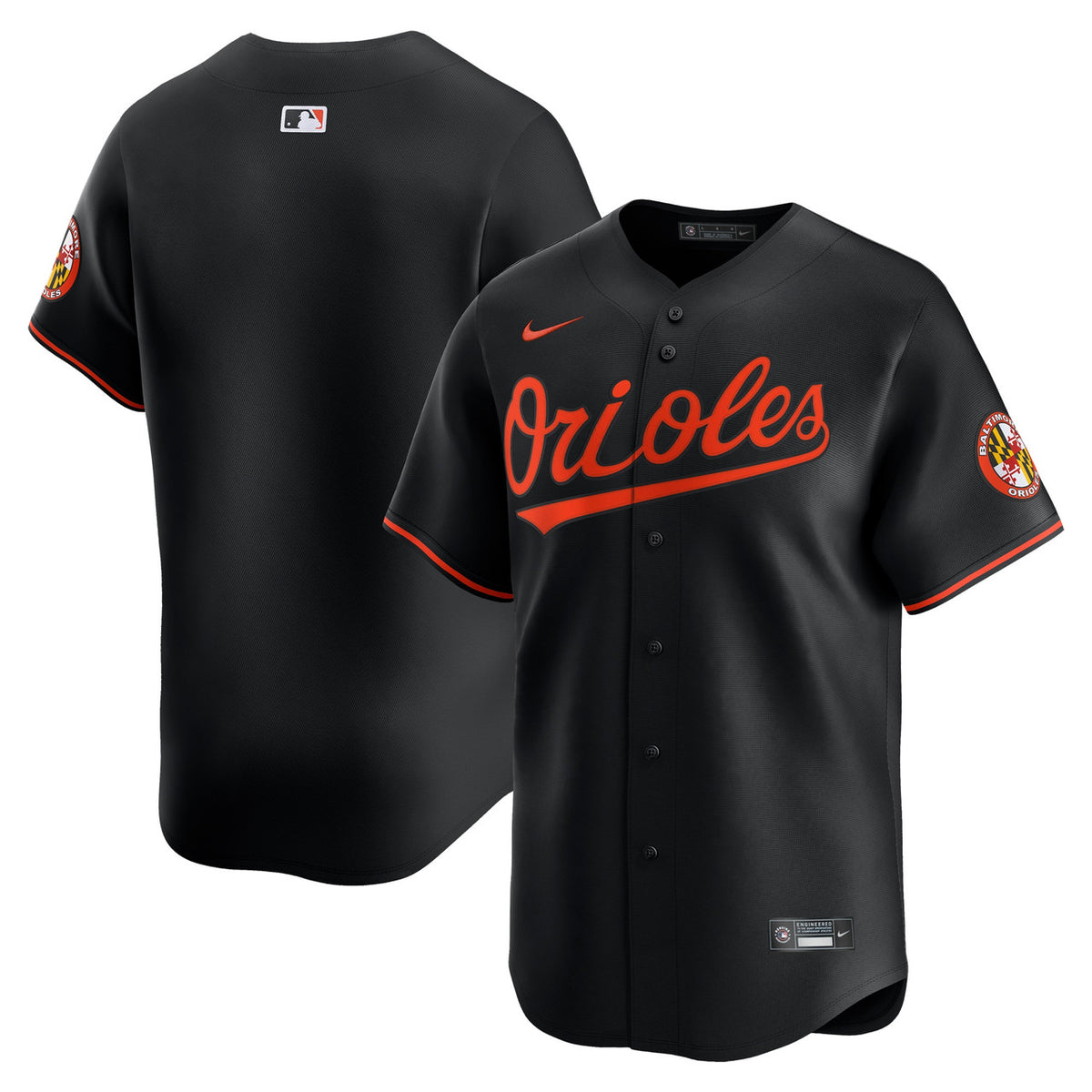 Baltimore Orioles Nike Alternate Limited Jersey - Black