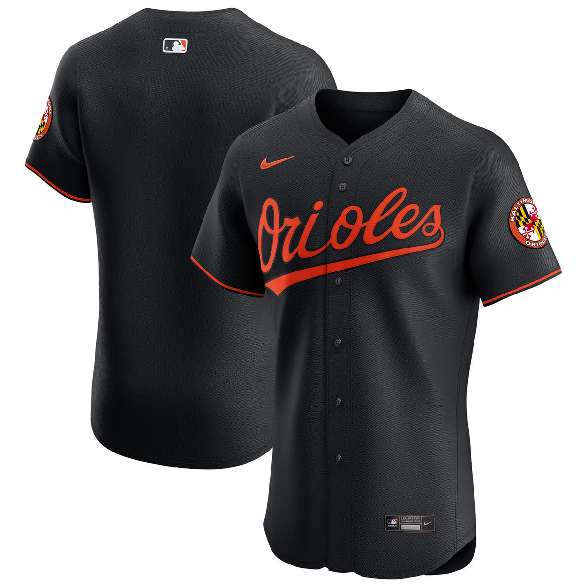 Baltimore Orioles Nike Alternate Vapor Premier Elite Patch Jersey - Black