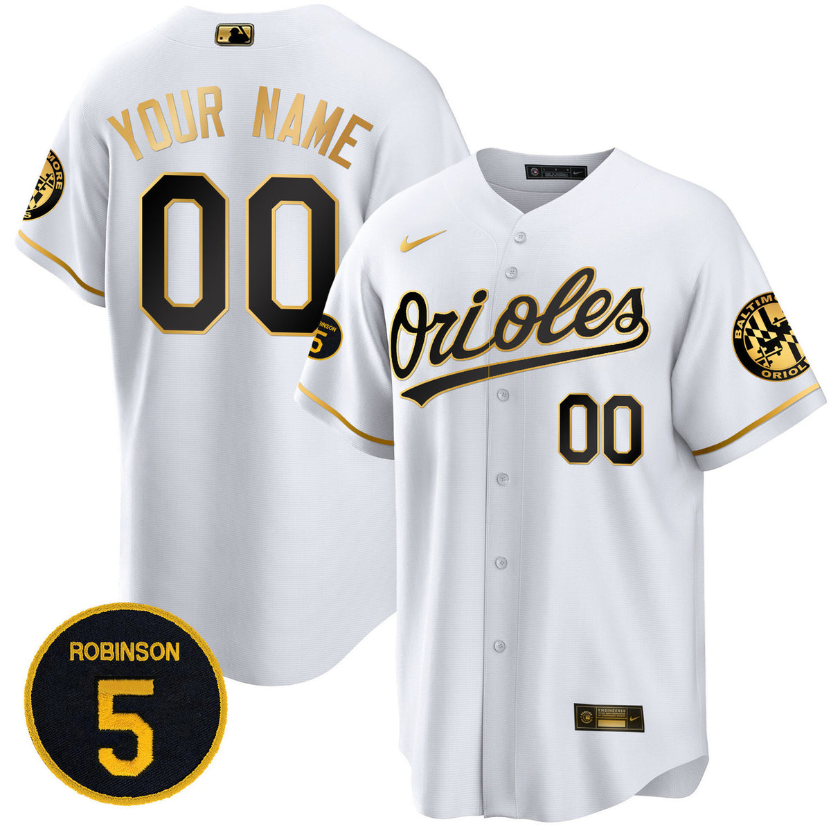 Robinson Patch Baltimore Orioles Limited Cool Base Custom Jersey