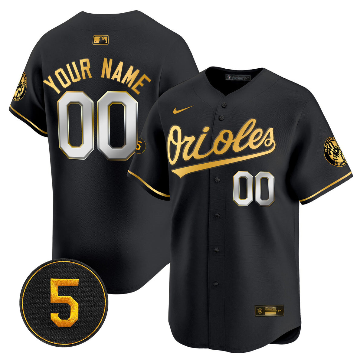 Robinson Patch Baltimore Orioles Vapor Premier Limited Custom Jersey