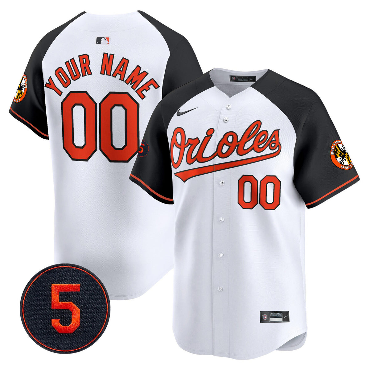 Robinson Patch Baltimore Orioles Vapor Premier Limited V2 Custom Jersey