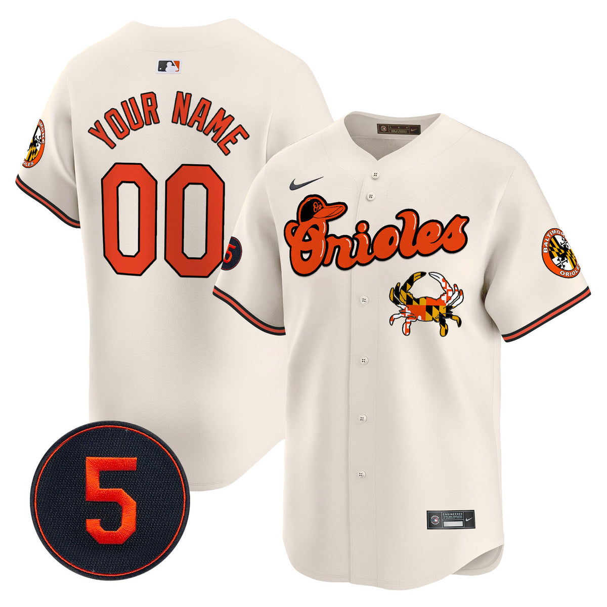 Robinson Patch Baltimore Orioles Vapor Premier Limited V6 Custom Jersey