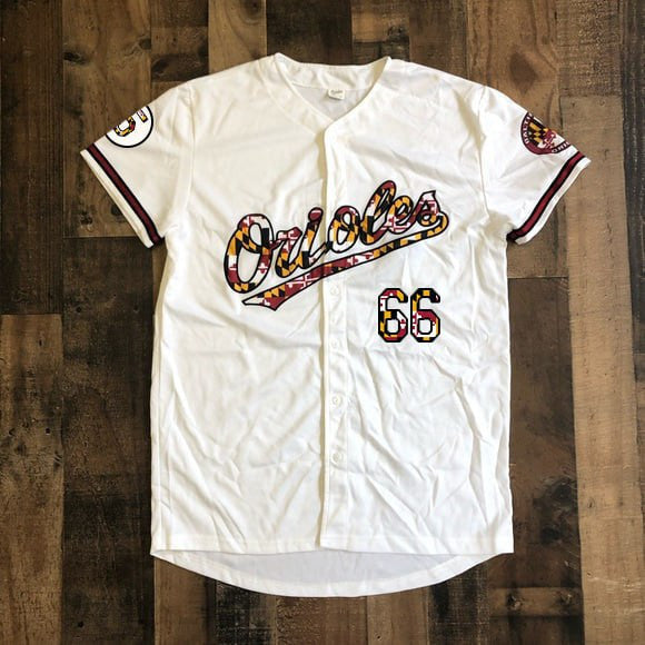 Baltimore Orioles Maryland Flag Limited Jersey - White