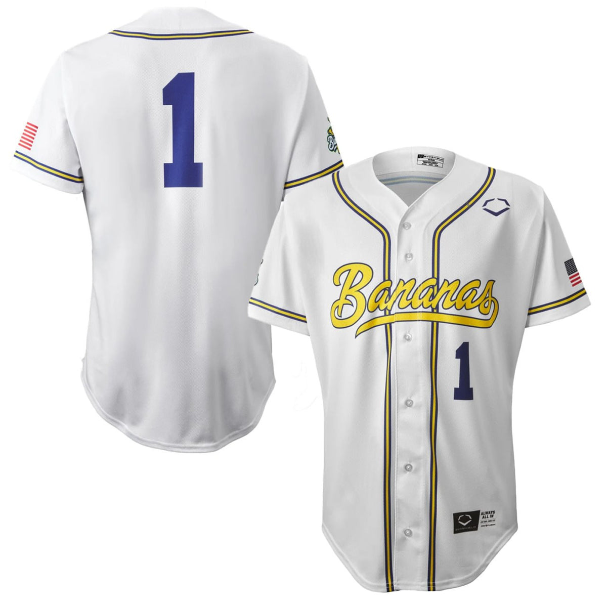 Bananas Limited Baseball Jersey - White
