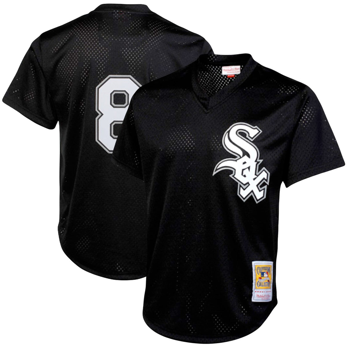 Bo Jackson #8 Chicago White Sox Mitchell Ness Tall Cooperstown Big Mesh Limited Batting Practice Jersey - Black