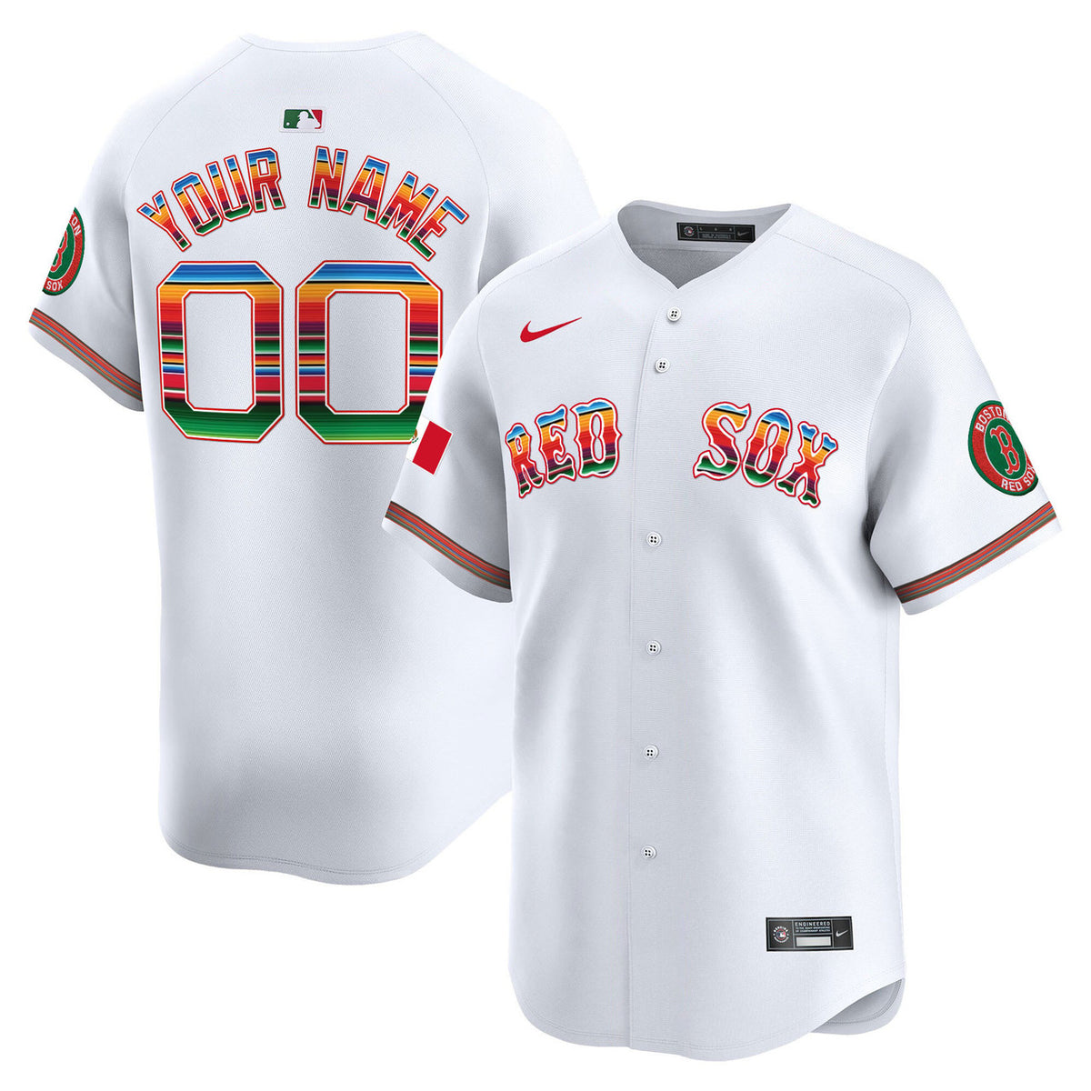 Boston Red Sox Mexico Vapor Premier Limited Custom Jersey