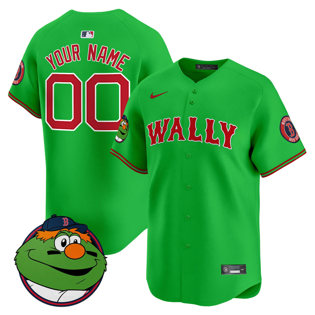Boston Red Sox Wally Vapor Premier Limited Custom Jersey