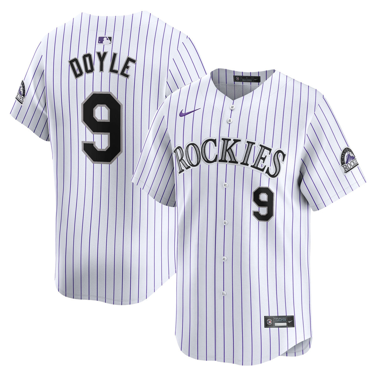 Brenton Doyle #9 Colorado Rockies Nike Home Limited Player Jersey - White