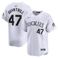 Cal Quantrill #47 Colorado Rockies Nike Home Limited Player Jersey - White