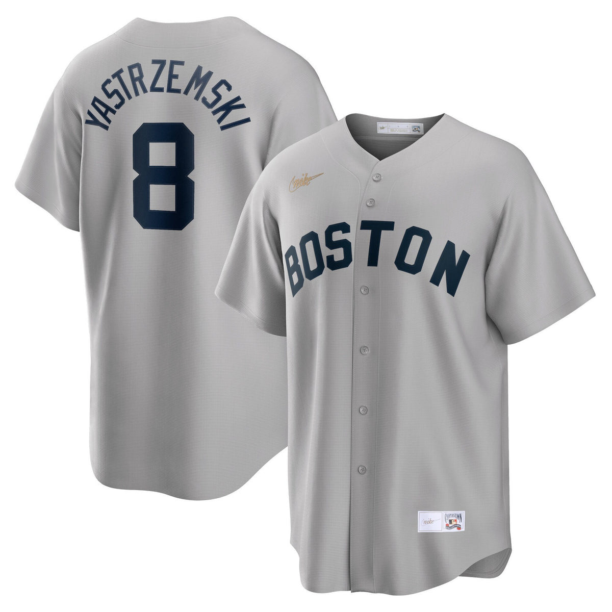 Carl Yastrzemski #8 Boston Red Sox Limited Jersey - Gray