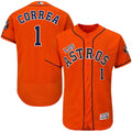 Carlos Correa #1 Houston Astros Los Limited Jersey - Orange