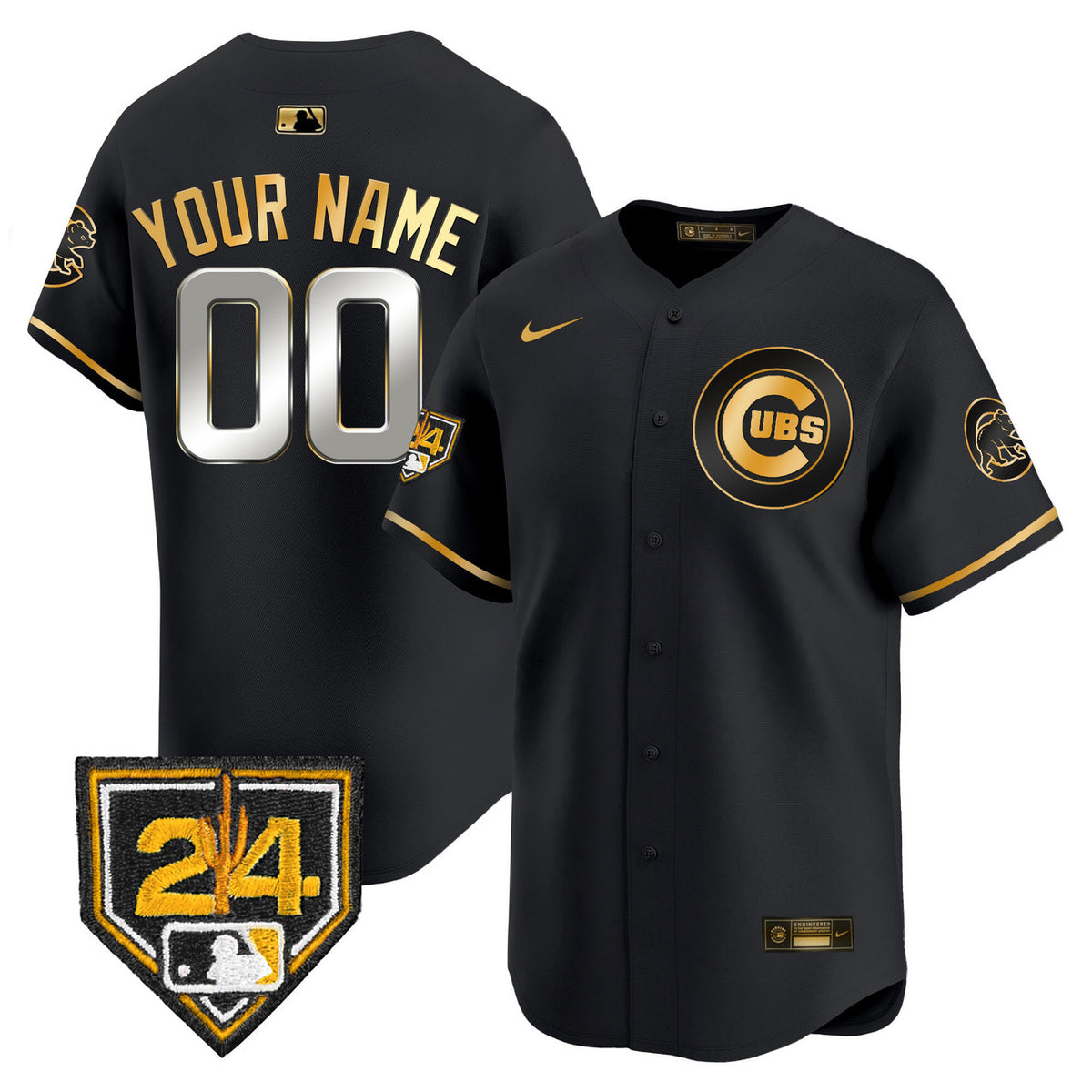 Chicago Cubs 2024 Spring Training Patch Vapor Premier Limited V2 Custom Jersey