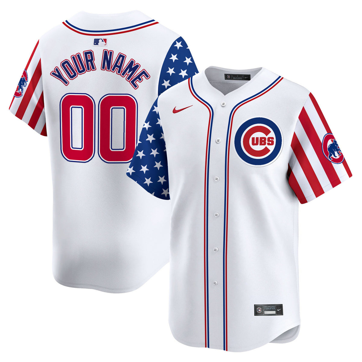 Independence Day V Chicago Cubs 2025 Apor Premier Limited Custom Jersey