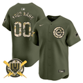 Chicago Cubs Armed Forces Day Vapor Premier Limited Custom Jersey