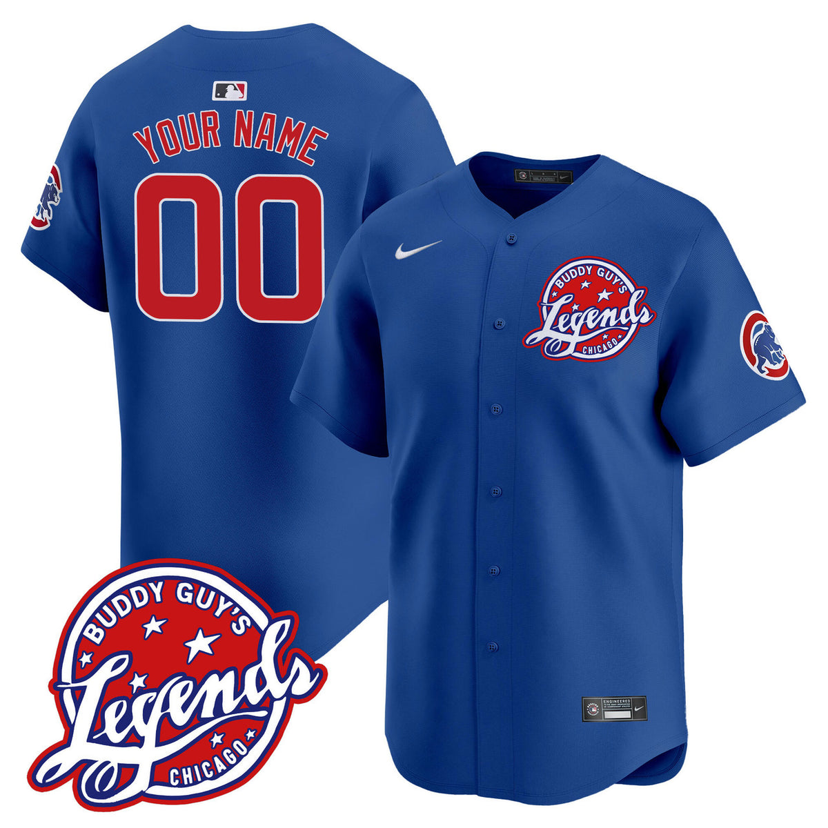 Buddy Guy'S Chicago Cubs Legends Vapor Premier Limited Custom Jersey