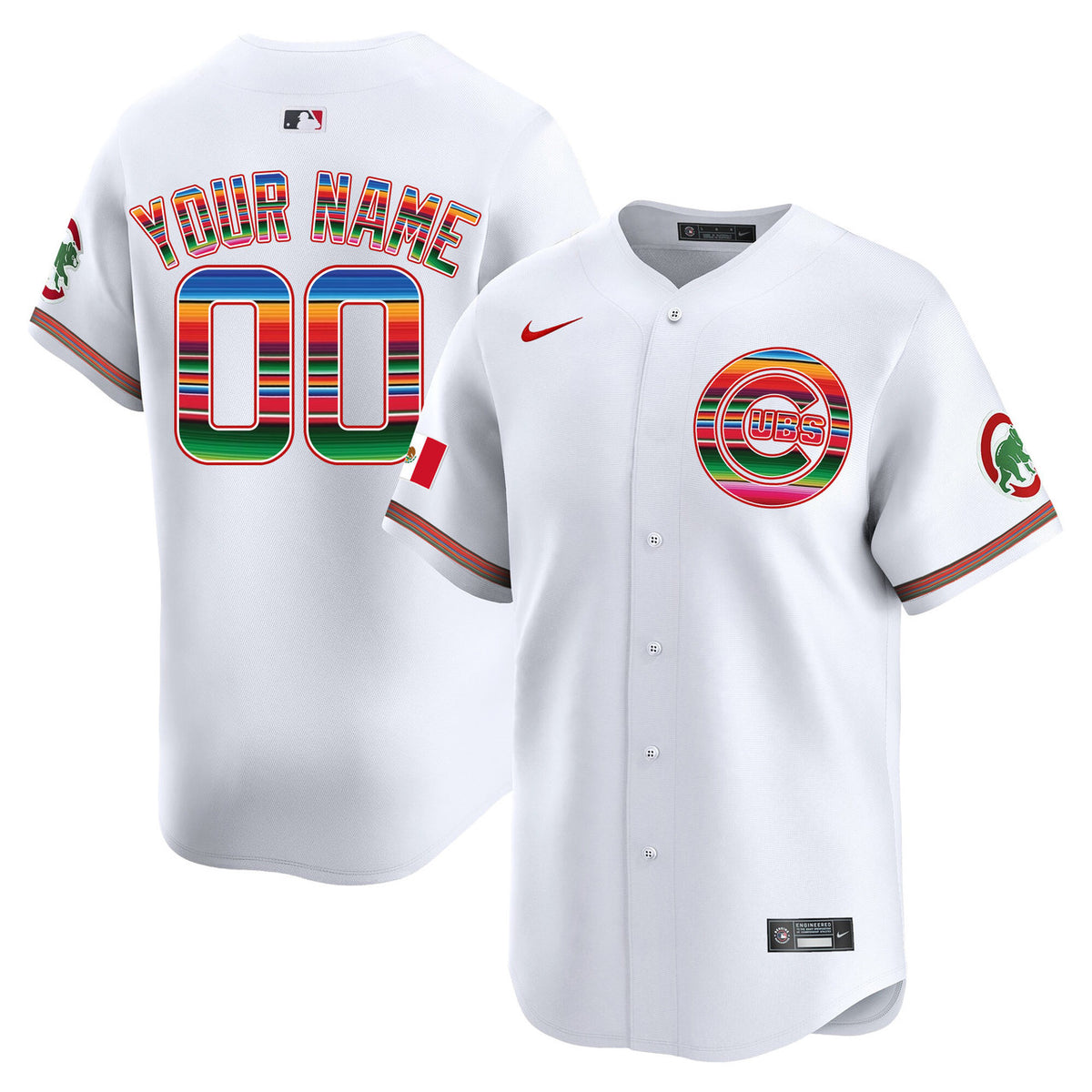 Chicago Cubs Mexico Vapor Premier Limited Custom Jersey