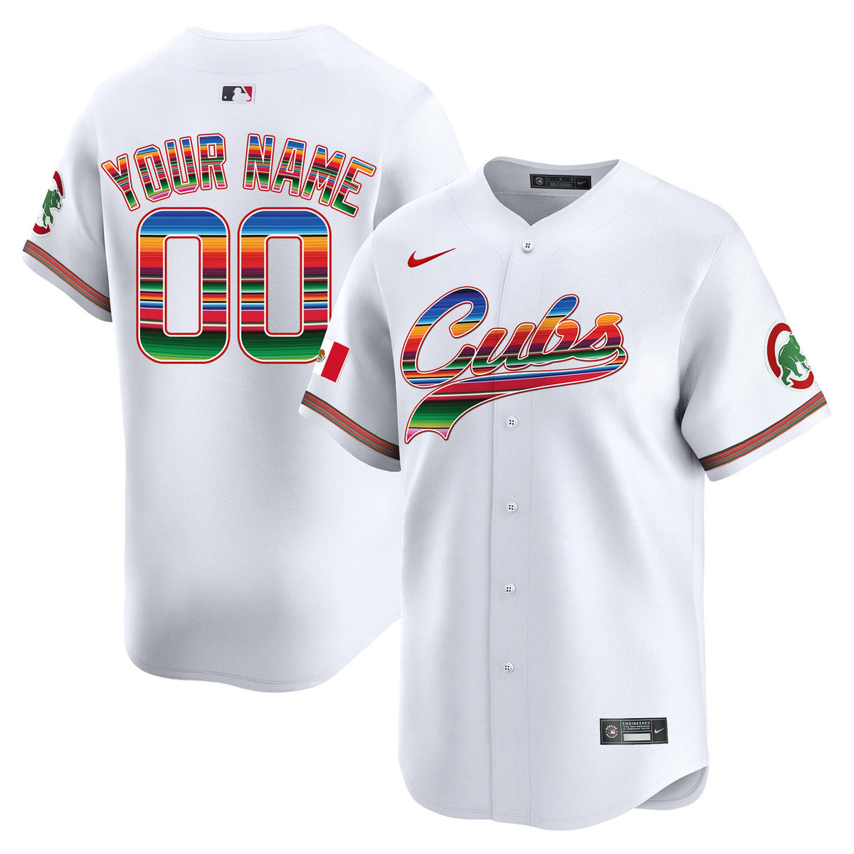 Chicago Cubs Mexico Vapor Premier Limited V2 Custom Jersey