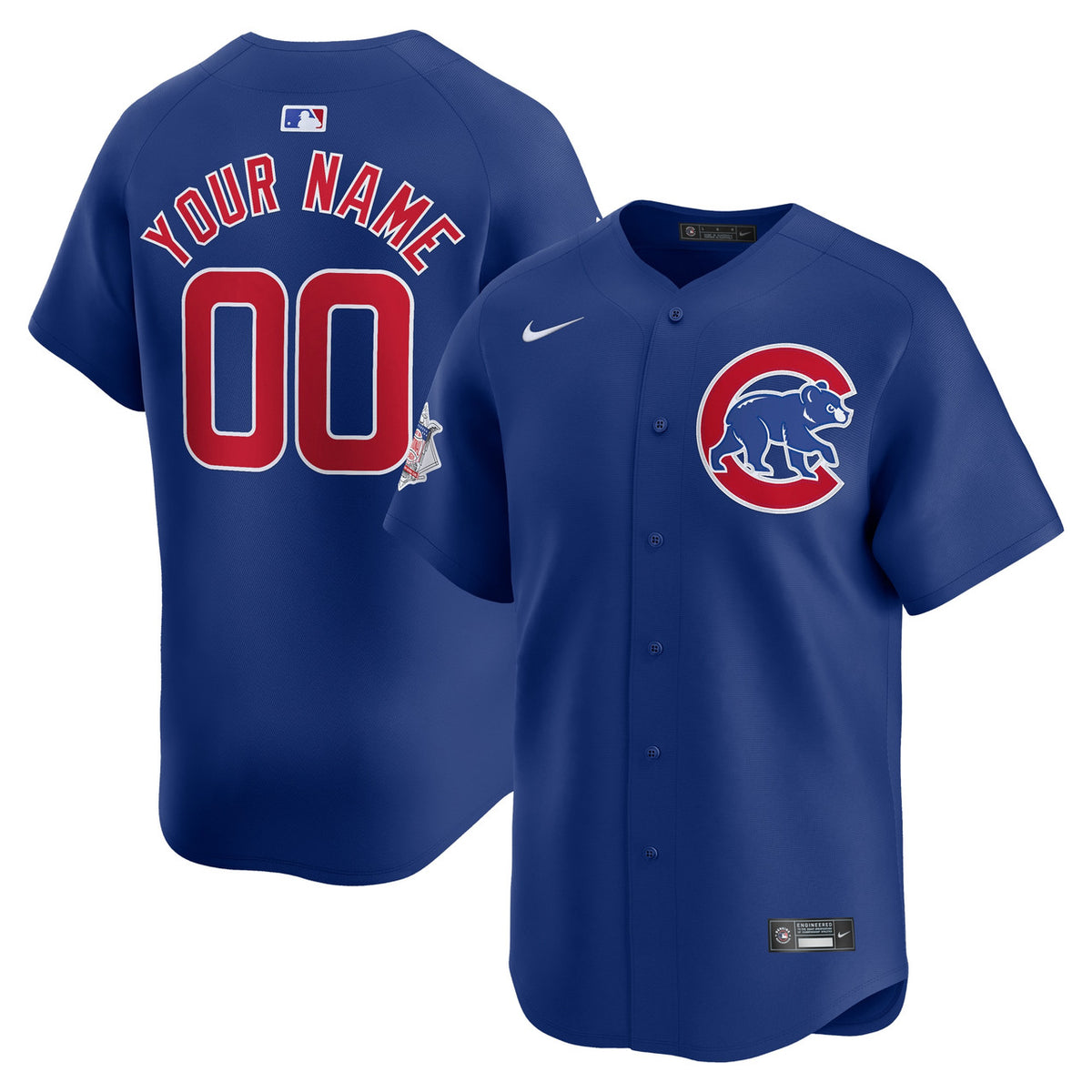 Chicago Cubs Nike Alternate Limited Custom Jersey - Royal