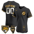 Chicago Cubs Spring Training Illinois Patch Vapor Premier Elite Custom Jersey