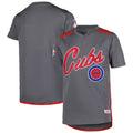 Chicago Cubs Youth Stitches Team V-Neck Limited Jersey - Charcoal