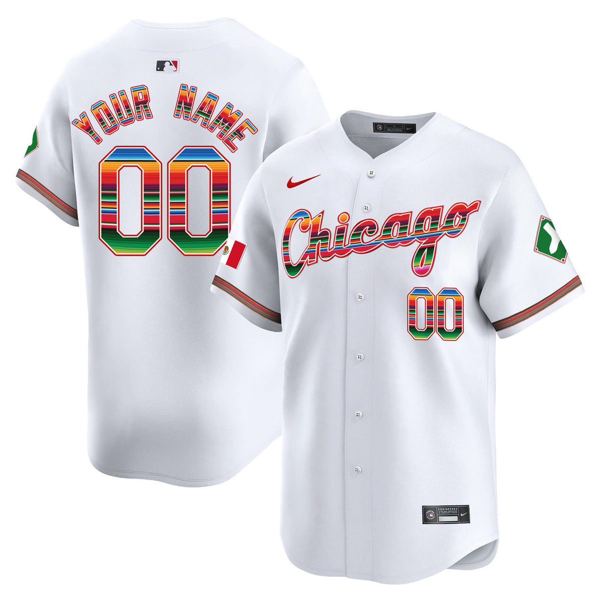 Chicago White Sox Mexico Vapor Premier Limited V3All Custom Jersey