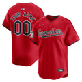 Cleveland Guardians Nike Alternate Limited Custom Jersey - Red