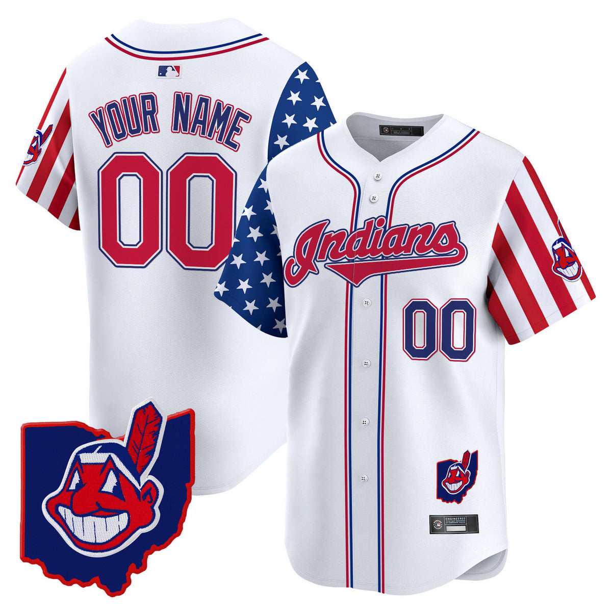 Independence Day V Cleveland Indians 2025 Apor Premier Limited Custom Jersey