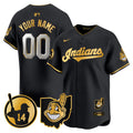 Larry Doby #14 Cleveland Indians Patch Vapor Premier Limited Custom Jersey